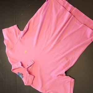 Polo by Ralph Lauren Men's Pink Polo Shirt